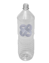 Botella pet para agua 1500ml. (panel liso)